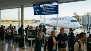 air france ord flight return