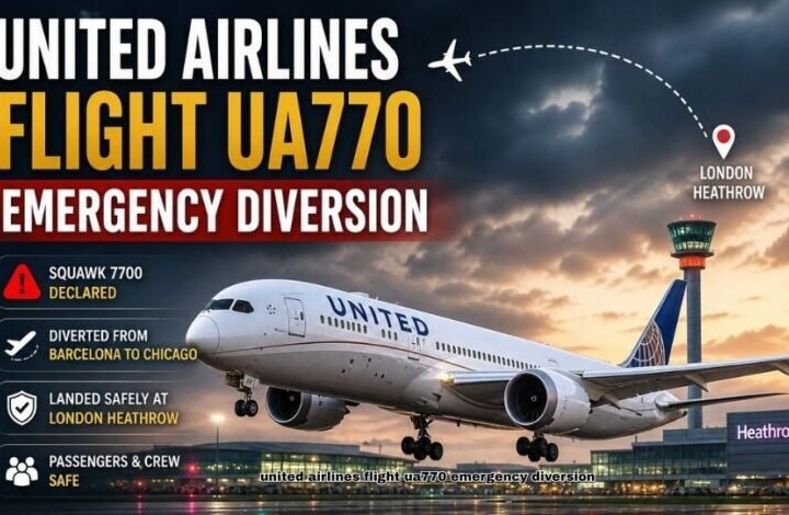 United Airlines Flight UA770 Emergency Diversion
