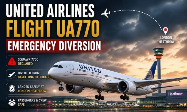 United Airlines Flight UA770 Emergency Diversion
